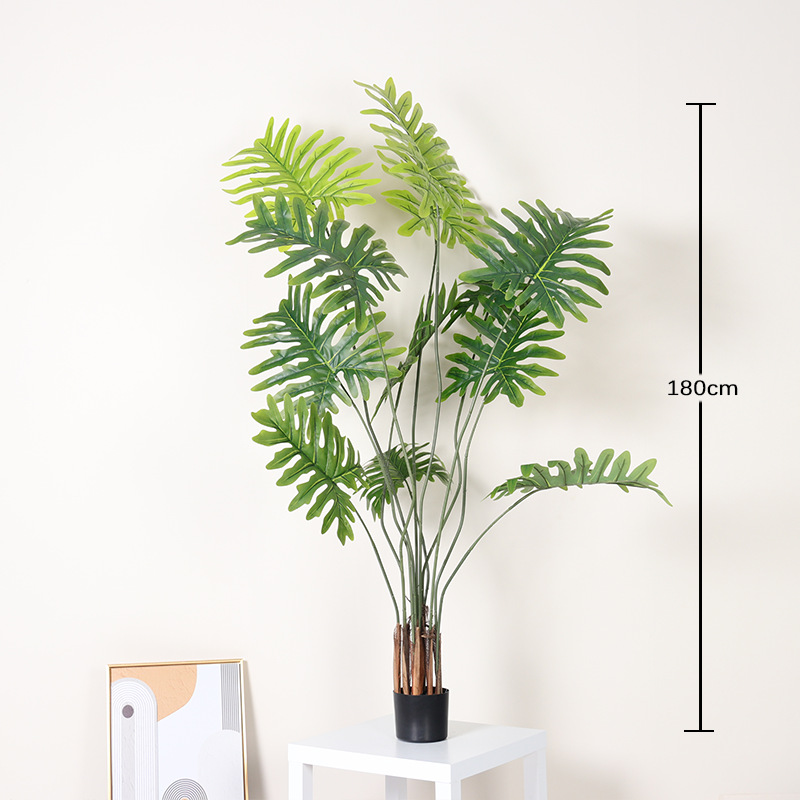 Simulación Xilin Taro Taro de primavera Plantas verdes falsas Plantas en maceta Sala de estar Combinación de paisajismo Decoración de piso Plantas biónicas