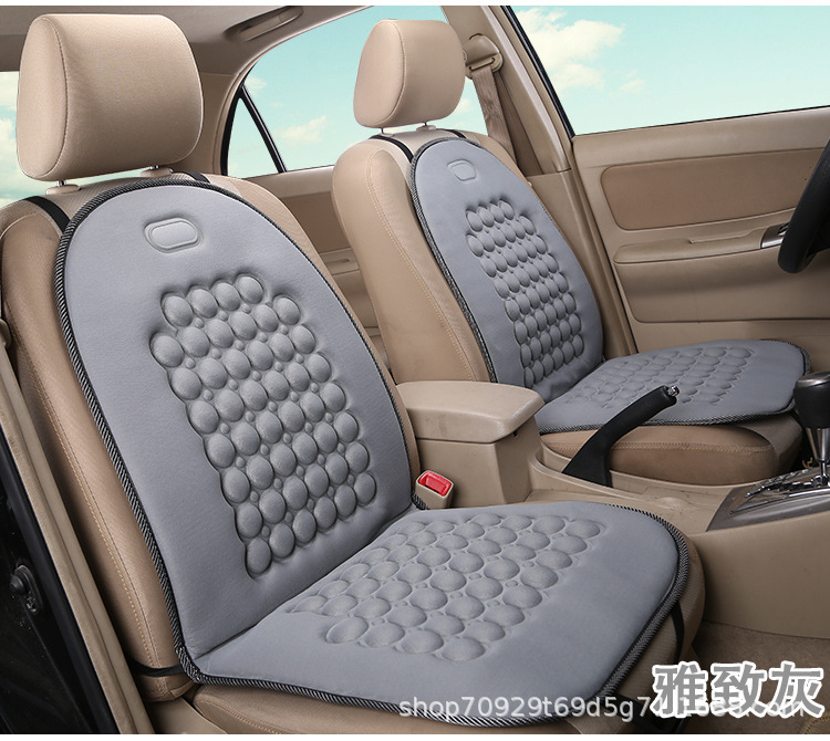 Cross-border best-selling universal driver's car seat cushion, knitted fabric all-season cushion, wholesale car magnetic seat cushion
