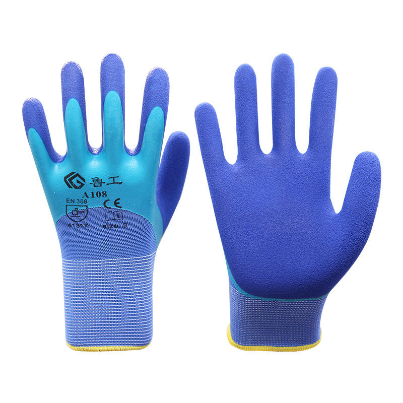 Guantes para niños engrosados resistentes al desgaste antideslizante jardinería deshierbe plantación recogiendo el mar niños estudiantes guantes de protección laboral al por mayor