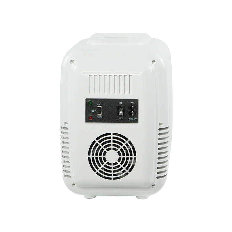 Mini Refrigerador de Cosméticos con Espejo LED 4L Portátil para Dormitorio y Vehículo