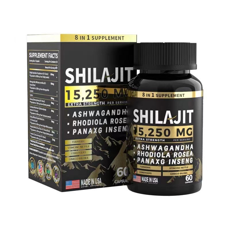 国境を越えた対外貿易ビタミン喜来芝カプセルShilajit capsules虫草花カプセル60粒/瓶|undefined