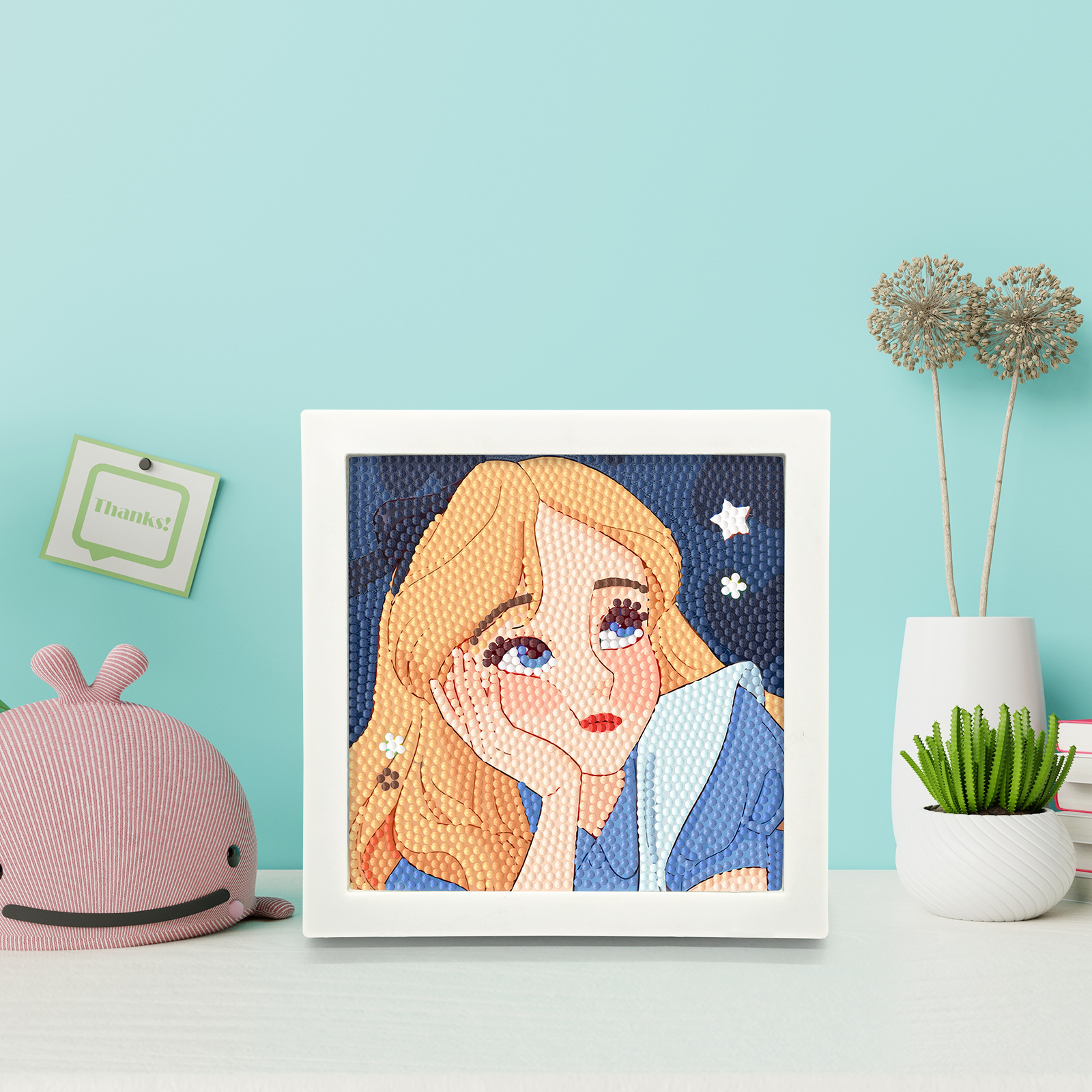 Diamante dibujos animados perimetrales DIY puntuales manuales perforación pintura decorativa soporte de plástico puede ser distribuido al por mayor