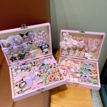 高端儿童发饰礼盒套装女童头饰首饰盒女孩公主蝴蝶结精致生日礼物