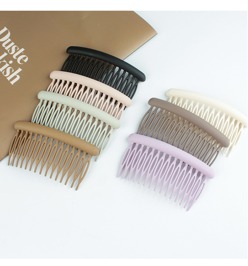 Fashion Solid Color Arylic Hollow Out Insert Comb 1 Piece display picture 3