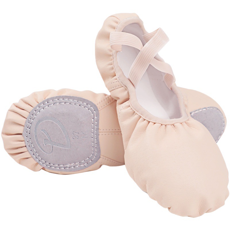 Zapatos de baile para niños zapatos de ballet de cuero de fondo suave para niñas zapatos de baile para adultos zapatos de ejercicio físico zapatos de garra de gato