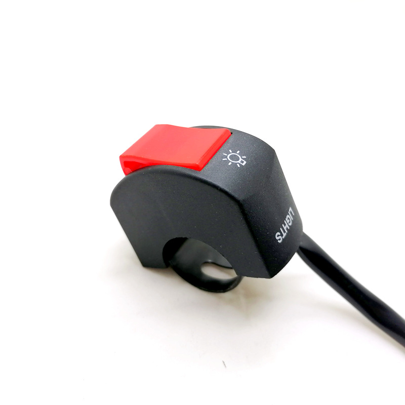 Interruptor de modificación de faros LED de la motocicleta vehículo eléctrico vehículo todoterreno proyector automóvil motocicleta impermeable manillar interruptor de apagado