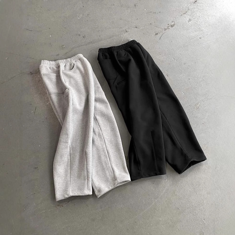 2025 AliExpress eaby Europa y América Calle transfronteriza casual simple moda color sólido pantalones deportivos sueltos pantalones de hombre