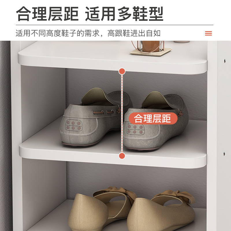 Zapatero puerta simple hogar multi-capa de almacenamiento artefacto ahorro de espacio dormitorio alquiler pequeño a prueba de polvo estrecho gabinete de zapatos