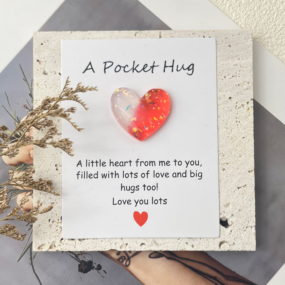 7g Weight Greeting Card Classification 1 Piece Quantity Holiday, Banquet, Party Occasion Resin Material Letter, Heart Shape Pattern Elegant, Lady, Romantic Style Elegant Lady Romantic Letter Heart Shape Resin Holiday Banquet Party Party Supplies Invitations 1 Piece 3