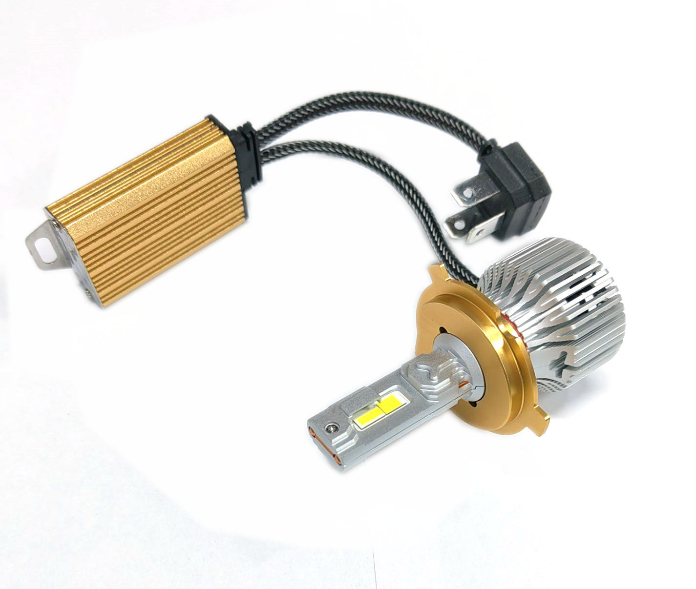 Phare de voiture H4 H19 à LED haute luminosité avec décodage, 80 W, 24 V_voghion.com