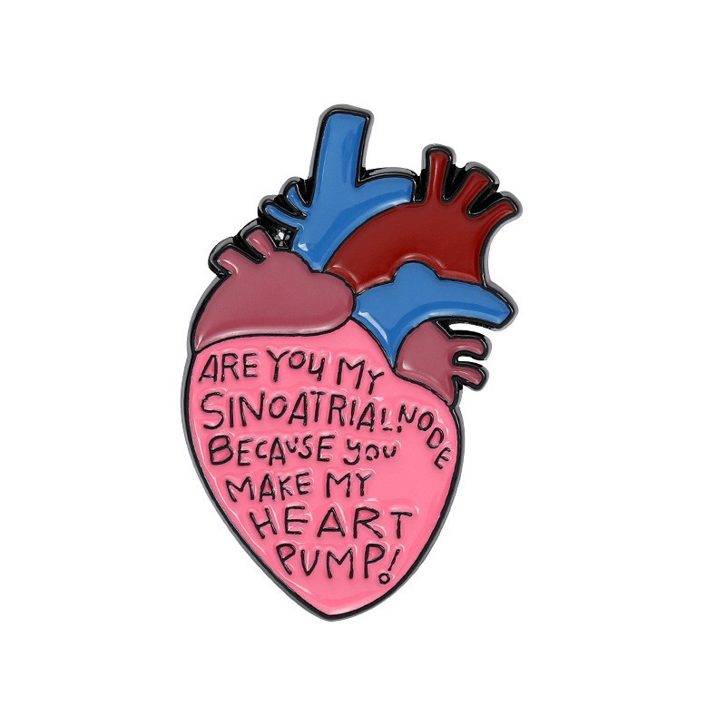Artistic Style Artistic Pin Geometric Heart Alloy Plating Unisex Brooches