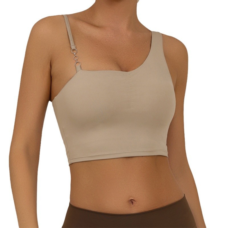 Europa y Estados Unidos chaleco deportivo transfronterizo con cojín de pecho de alta elasticidad, secado rápido, yoga de cintura alta, entrenamiento de acondicionamiento físico, chaqueta de cabina