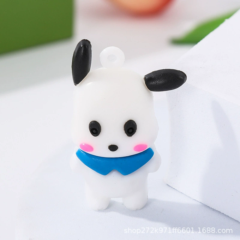 Ключница (Sanrio) кулон из силикона Kuromi, милый рождественский талисман, 3 × 1 × 4 см, assorted