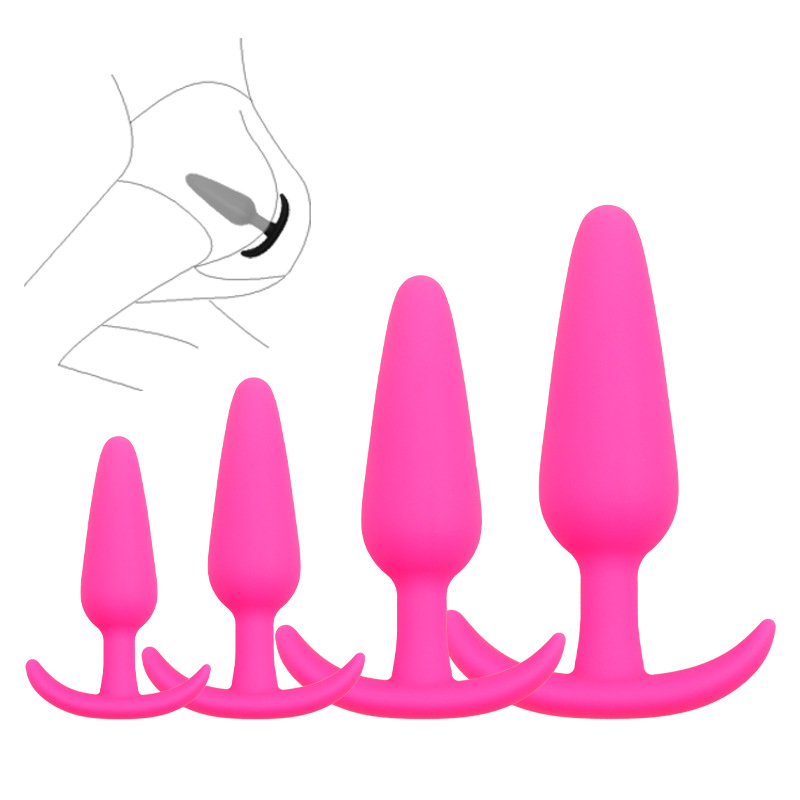 Silicone Anal Beads Set, 4-Piece Graduated Anal Plug Kit for Couples — detail image 6