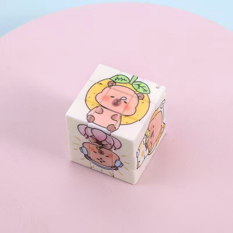 卡通可爱三丽鸥益智开发大脑三阶魔方学生钥匙扣挂件书包挂饰批发|undefined