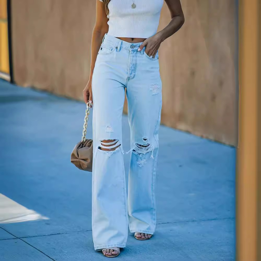light elegant denim jeans