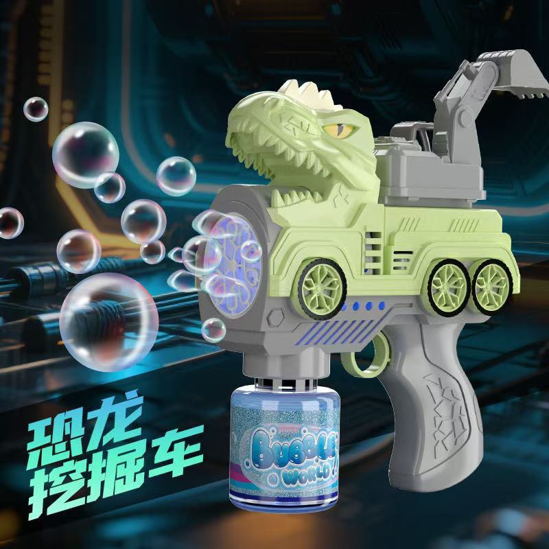 全自動バブル吹き出し宇宙恐竜電動ハンドヘルドバブルガンおもちゃバブルマシンバブルスティック電動バブルマシン|undefined