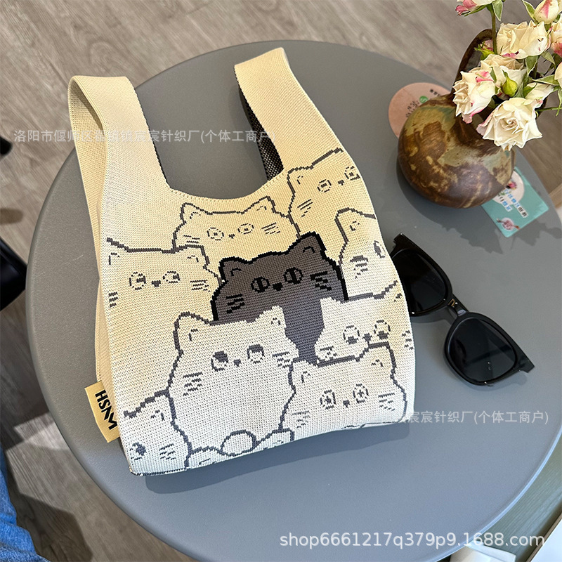 韓国インニットバッグガールズベストバッグニットハンドバッグニットバッグハンドバッグニットバッグクロスボディ|undefined