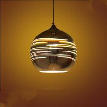 廠家跨境 創意3D彩色玻璃圓球吊燈 西餐廳酒吧台藝術單頭吊燈