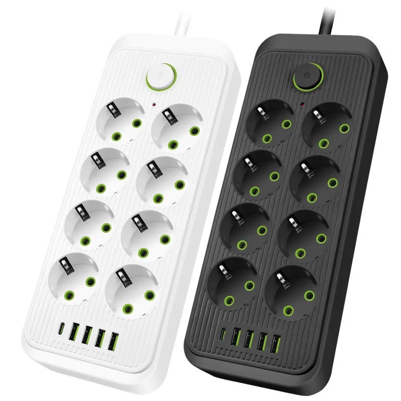 EU-USB enchufe ruso con interruptor de 8 agujeros enchufe de oficina comercio exterior transfronterizo al por mayor doméstico