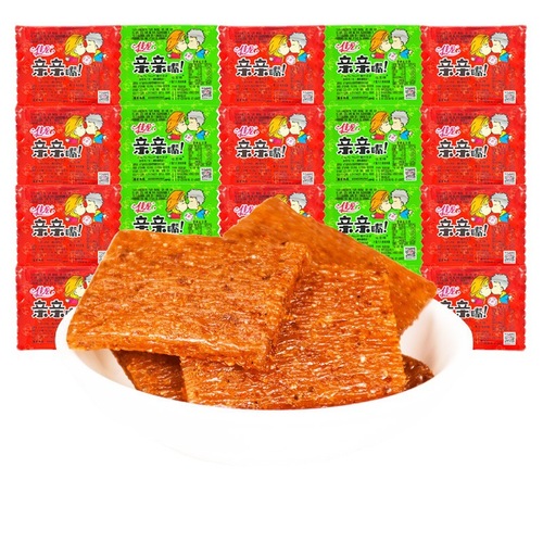 During the big promotion, kiss the spicy beef jerky, spicy snacks, internet celebrity snacks, school convenience, spicy flavor, vegetarian gluten, Jialong kiss.