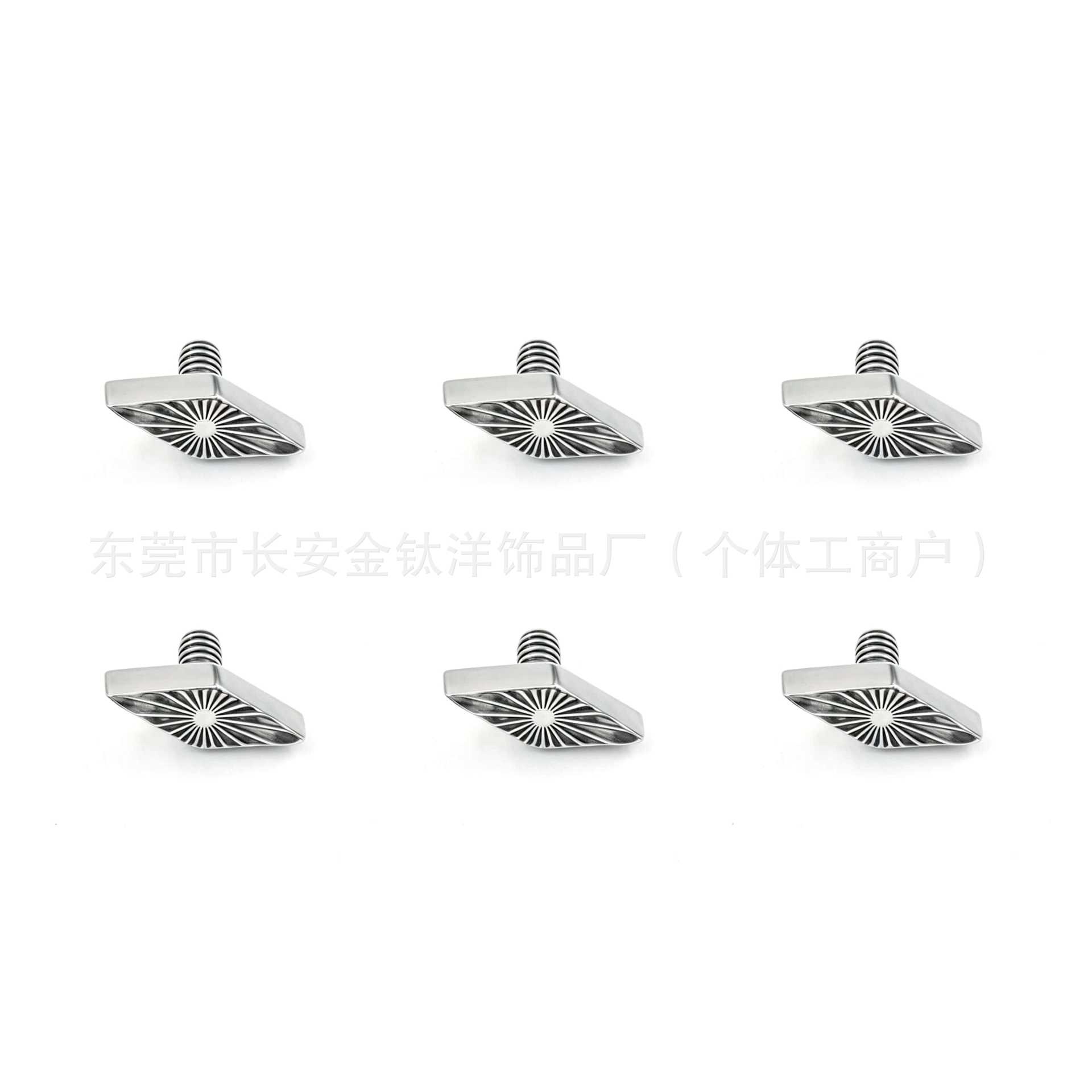 F136 Titanium Radiating Rhombus Mini Earrings Lip Nails Nose Nails Cochlear Nails Ear Bone Nails G23 Titanium Alloy Piercing Jewelry detail image 8