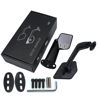 Wind Wing Mirrors Modified for Motorcycles, Universal New Model with Wind Wings, Base Moved Forward, Modified Reflective Mirrors (Motorcycle rearview mirror)