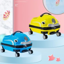 卡通小汽车儿童旅行箱可坐骑儿童登机拉杆箱学生儿童行李箱礼品箱