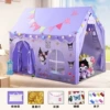 Extended Kuromi tent + (star lights, colorful flags, butterfly clips)
