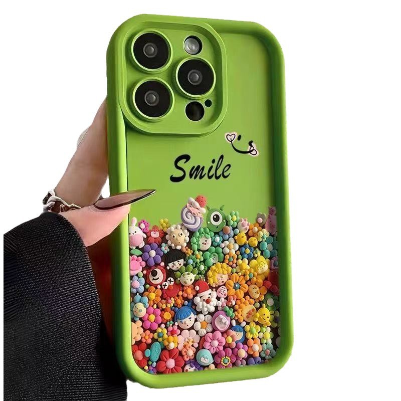 Muñeca de color para iPhone 16pro funda para teléfono móvil Apple 15 anti-caída 14 lindo 13promax nuevo 12x