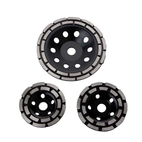 Diamond grinding disc black double row grinding wheel cross-border electric grinding accessories 115/125/180mm wall grinding disc