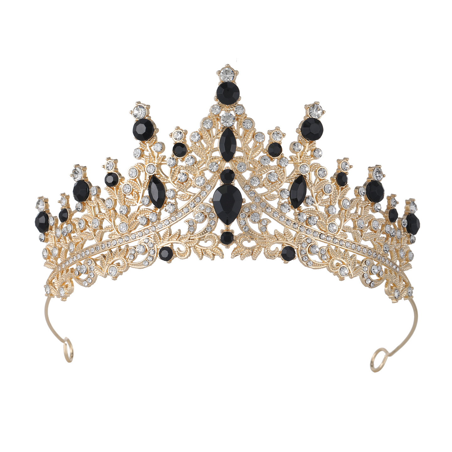 Bridal tocado de novia atmósfera transfronteriza vestido de boda joyas de cabello diosa de 18 años de edad bar mitzvah princesa corona de fiesta de cumpleaños