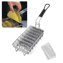 墨西哥塔可炸蓝薄饼架U型定型摆架玉米面卷架子不锈钢V型taco托架