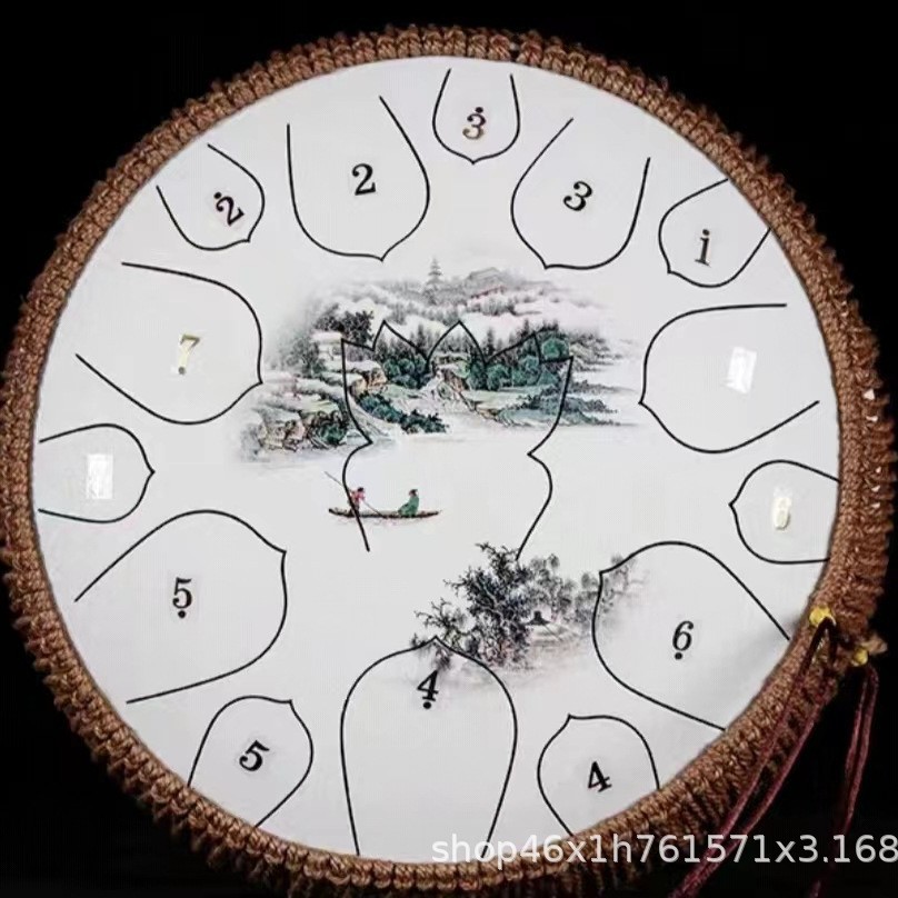 [14 inches 15 tones] Carbon steel painted landscape