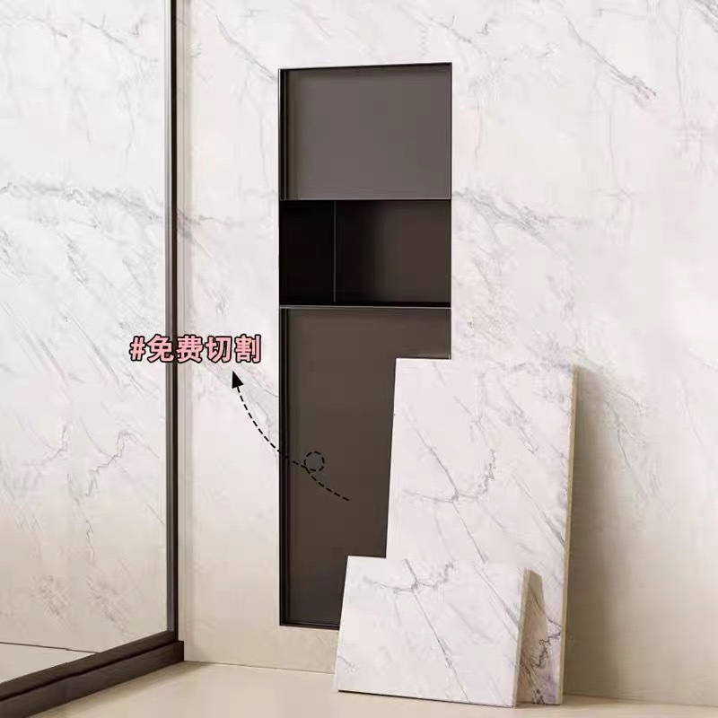 304 de acero inoxidable cubo de basura oculto caja de toallas nicho inodoro gabinete de metal incrustado se puede personalizar