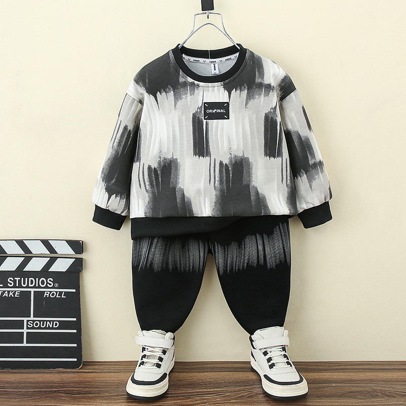 5806 Ultraman ropa para niños traje de suéter de otoño para niños 2025 nuevo traje deportivo de dos piezas para niños de primavera y otoño