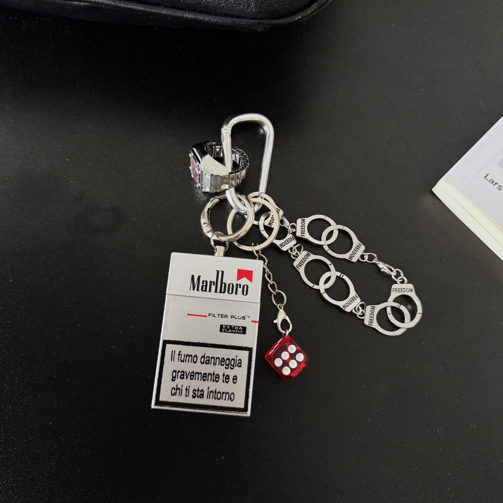 Ashtray handcuff bracelet m style pendant