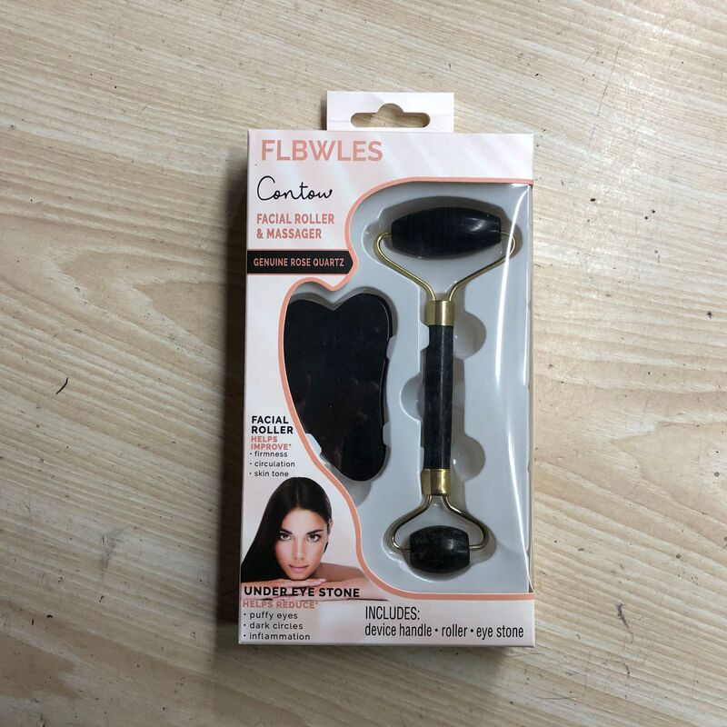 玉ローラーマッサージスティックダブルヘッド玉ローラーマッサージフェイシャルローラー美容器玉ローラーローラー|undefined
