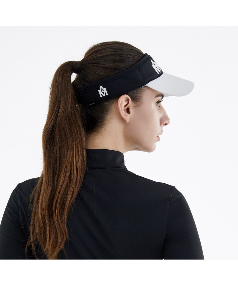 Mũ golf nữ không đầu Moeyes Magic Eye phối màu tương phản, dây hút mồ hôi chống nắng — M23MZ003-Đen Trắng, M23MZ003-Trắng Đen, M23MZ004-màu trắng, M23MZ005-màu trắng chi tiết 12