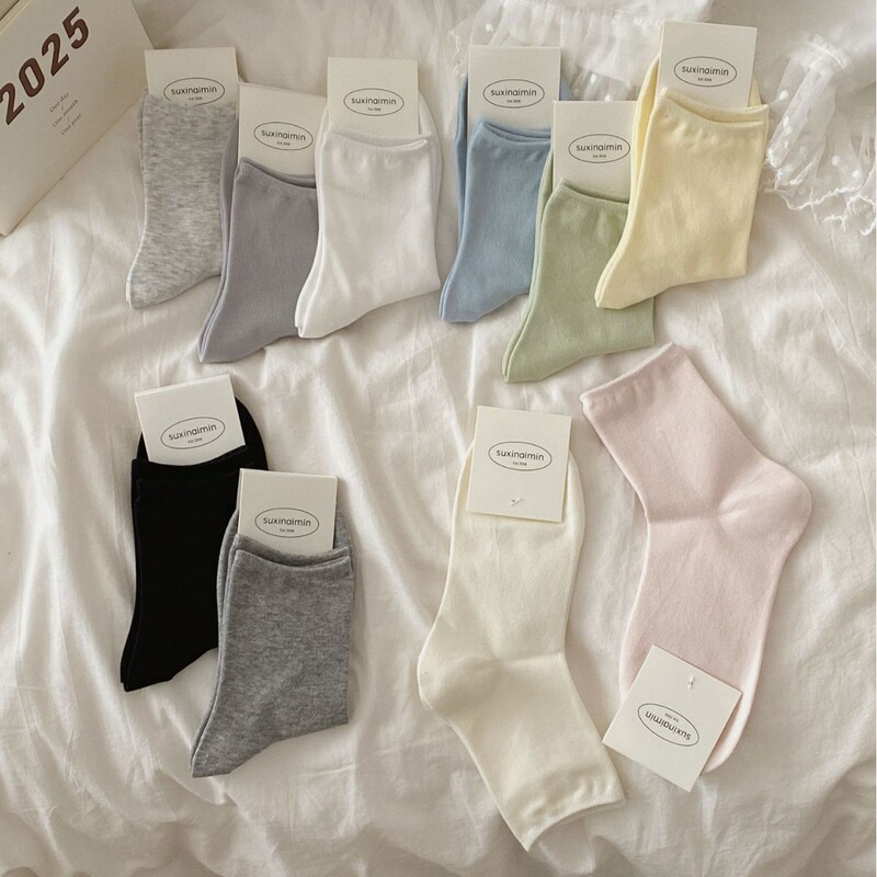 Spring and Summer Thin Pure Color Socks Ins Simple Morandi Color Autumn and Summer Short Socks Women's Socks Can Be Worn in All Seasons Spring and Summer Thin Pure Color Socks Ins Simple Morandi Color Autumn and Summer Short Socks Women's Socks Can Be Worn in All Seasons