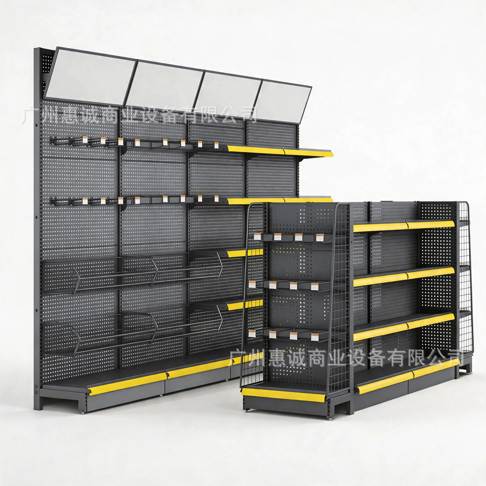 Panel perforado para estanterías de supermercado, ganchos de exhibición para grandes almacenes, estante para herramientas y pequeños artículos de joyería, expositor, estantería de supermercado.