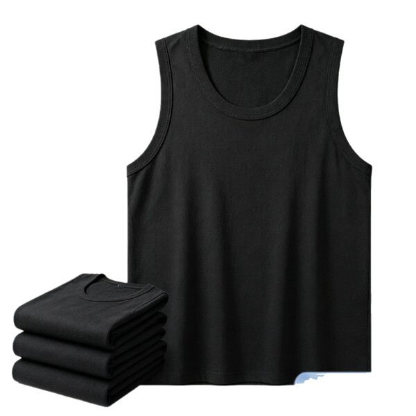 cotton knitted summer combined vest