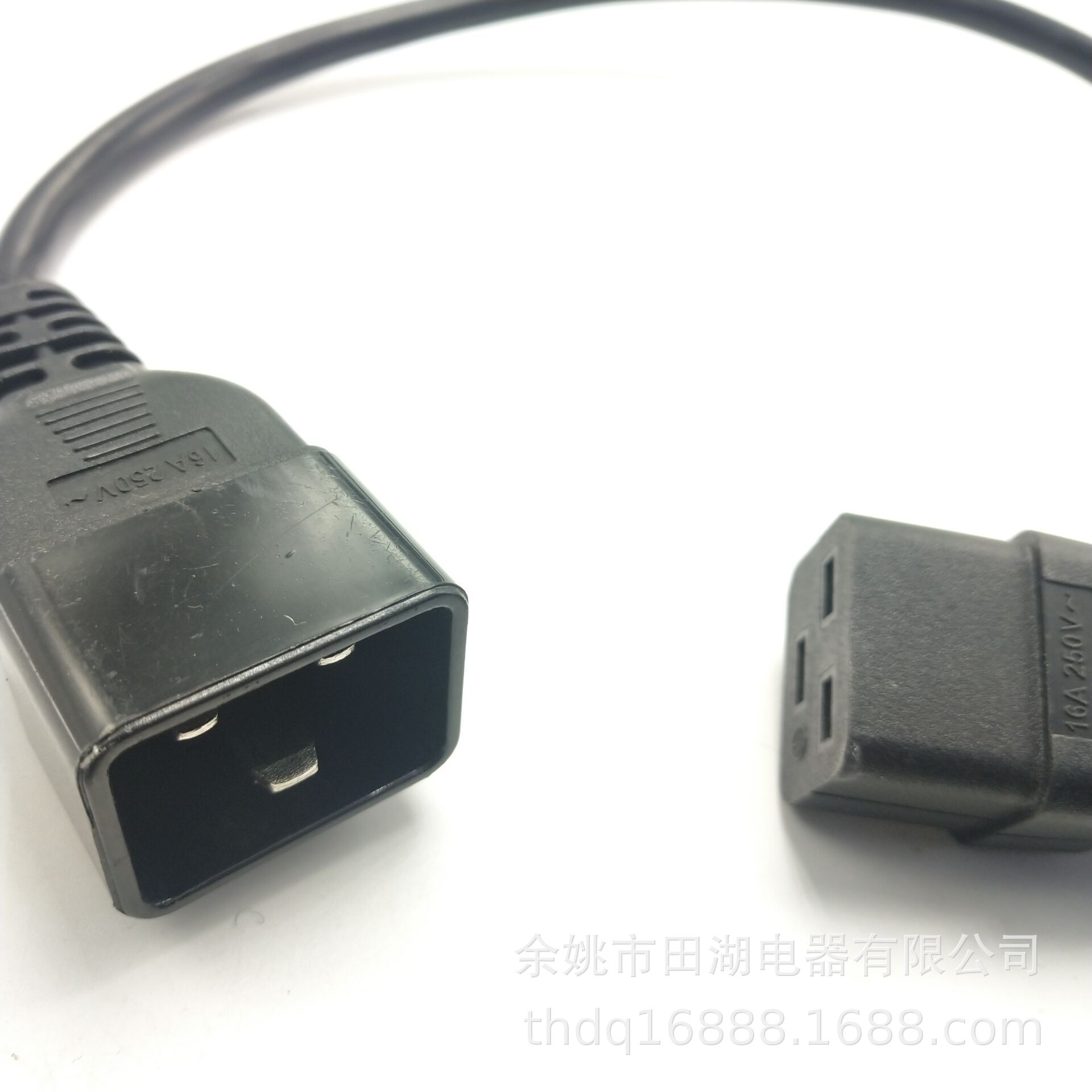 品字尾公母对插电源线插头 C13C14欧规欧洲延长线 品字公母插头线