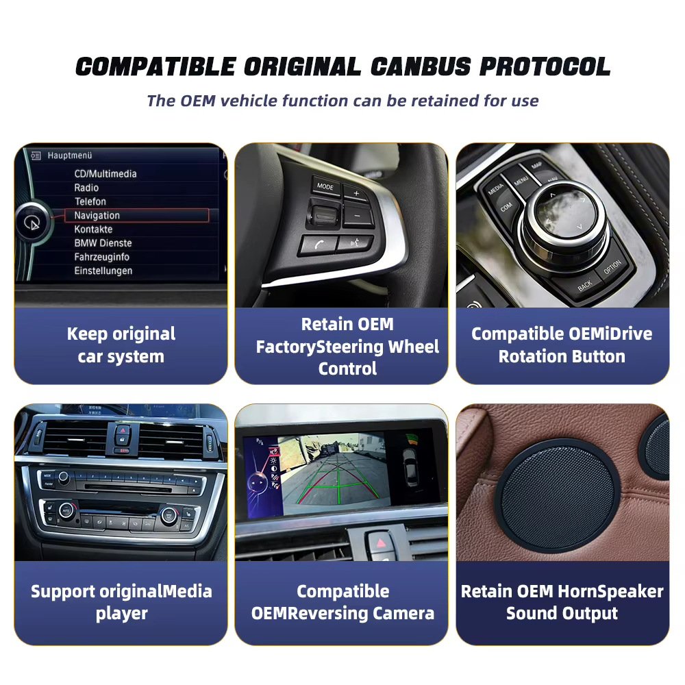 Suitable for BMW 5 Series GT F10 F11 F07 2011-2017 NBTCIC modified car navigation screen