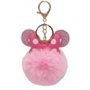 Plush cartoon keychain with bow, key bag, pendant