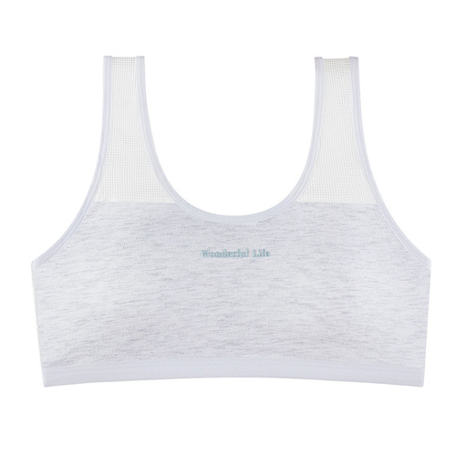 Girls junior high school students fixed cup children's sports bra development period middle school students girls bra vest high school students