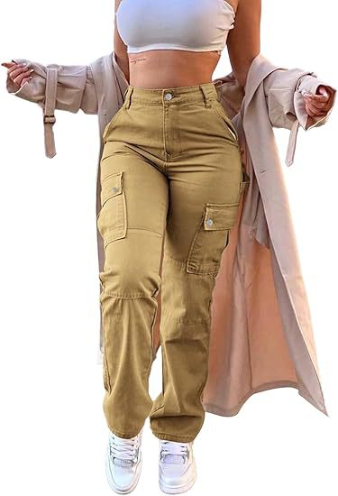 Nuevos monos transfronterizos para mujer, pantalones casuales de cintura alta, pantalones de trabajo, pantalones de pierna recta sueltos, pantalones casuales