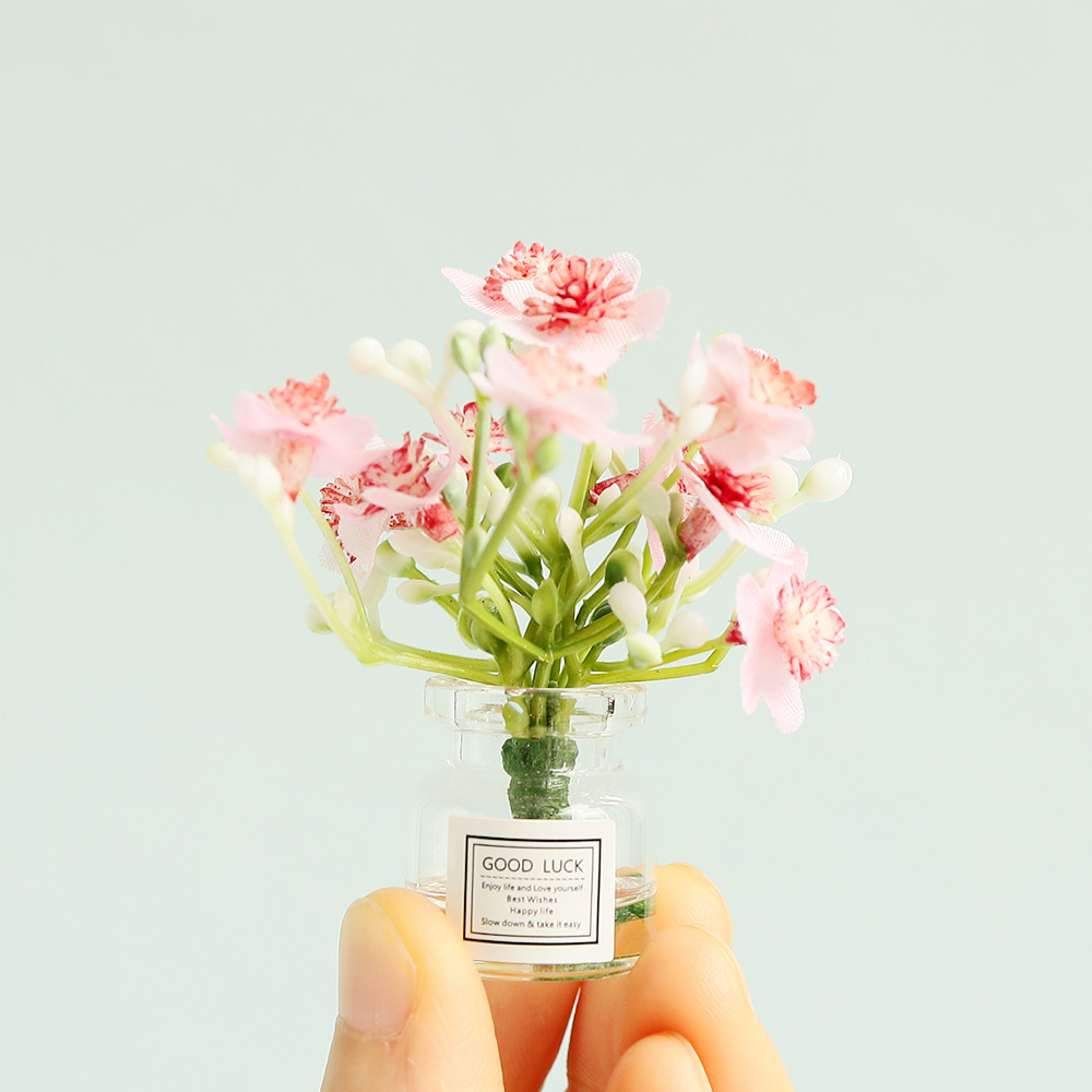 [Actualización] 6 puntos 8 OB11 bJD BLYTHE casa de muñecas mini miniatura modelo accesorios jarrón jazmín