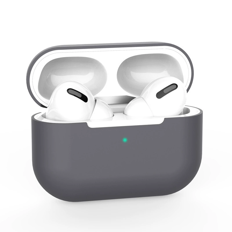 Силиконовый беспроводной защитный чехол (совместимый с Apple) для наушников, тонкий софт-тач, многоцветный