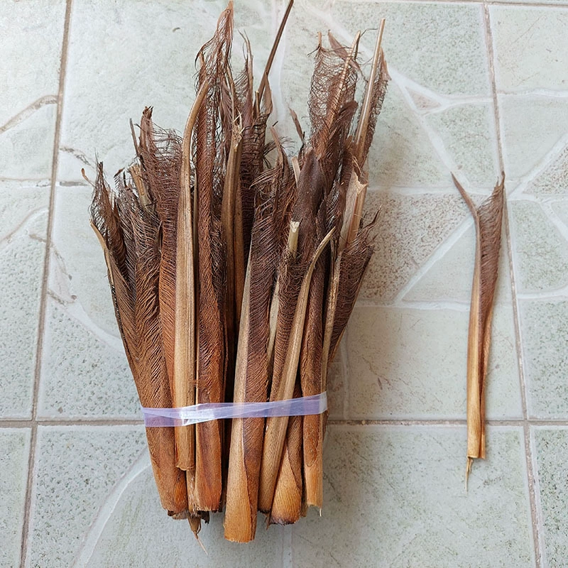 Искусственные декоративные материалы из пальмовой коры: реалистичные имитации пальмовых стволов, аксессуары для растений, декоративные элементы из пальмы арека, сухая пальмовая кора для украшения интерьера.